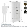 Farmington 30" Wide Storage Cabinet, Rustic Gray - Rustic Gray