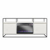 Camley Modern TV Stand and Console with Electric Fireplace for TVs up to 65" - Plaster