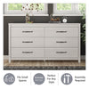 Augusta 6 Drawer Wide Dresser with Easy SwitchLock™ Assembly - Natural