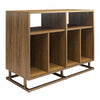 Regal Double Wide Record Station - Walnut