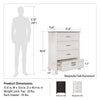 Hillview 4 Drawer Dresser, Magnolia Oak and Ironwood - Ivory Oak - N/A