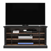 Hoffman Rustic Two-Toned TV Stand for TVs up to 50", Black and Walnut - Black