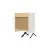 Lory 2 Door Wall Cabinet with Hanging Rod - White - N/A