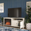 Farnsworth Fireplace TV Stand for TVs up to 65", Ivory Oak - Ivory Oak - N/A