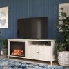 Farnsworth Fireplace TV Stand for TVs up to 65", Ivory Oak - Ivory Oak - N/A