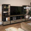 Structure TV Stand for TVs up to 60" - Sterling Oak Veneer