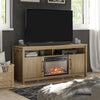 Augusta Electric Fireplace and TV Console for TVs up to 65” - Natural