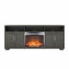 Flintrock Electric Fireplace Console TV Stand for TVs up to 75", Espresso - Espresso