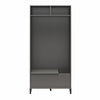 Flex Gym Cabinet with Yoga Mat Storage & Bench Seat - Graphite