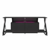 Xtreme Gaming Console & TV Stand with LED Light Kit for TVs up to 65" - Black