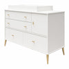 Little Seeds Valentina 4 Drawer/ 1 Door Convertible Dresser & Changing Table - White