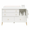 Little Seeds Valentina 4 Drawer/ 1 Door Convertible Dresser & Changing Table - White