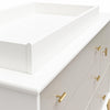 Little Seeds Valentina 4 Drawer/ 1 Door Convertible Dresser & Changing Table - White / Grey