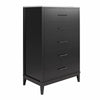 Lynnhaven Tall 5 Drawer Dresser - Black