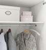 Lory 3 Door Wardrobe with Clothing Rod & Adjustable Shelving - White