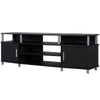 Carson TV Stand for TVs up to 70", Black - Black - N/A