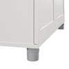Lory Framed 36" Utility Cabinet, White - White