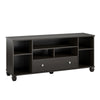 Brett TV Stand for TVs up to 64" with 7 Open Shelves and 1 Drawer - Espresso