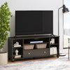 Brett TV Stand for TVs up to 64" with 7 Open Shelves and 1 Drawer - Espresso