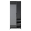 Shelby Tall Garage Cabinet with 1 Door & Hang Rod - Graphite