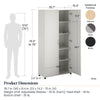 Callahan 36" Utility Storage Cabinet - White