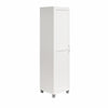 Lory Framed 60" Tall Storage Cabinet, White - White