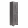 Camberly Framed 4 Door/1 Drawer Storage Cabinet, Graphite Gray - Graphite Grey