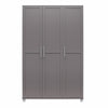 Camberly Framed 3 Door Wardrobe - Graphite Grey