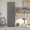 Camberly Framed 4 Door/1 Drawer Storage Cabinet, Graphite Gray - Graphite Grey