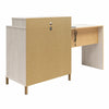 Kalissa Dresser / Desk Combo with Wireless Charger - White Oak