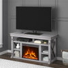 Wildwood Fireplace TV Stand for TVs up to 60", Rustic White - Rustic White - N/A
