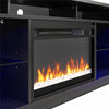 Luna Fireplace TV Stand for TVs up to 65", Black Oak - Black Oak