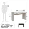 The Loft 2 Drawer Desk - White