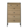 Bushwick Tall 5 Drawer Dresser, Natural - Natural