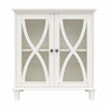 Celeste Accent Cabinet with Glass Doors - White