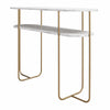 Athena Console Table - White marble