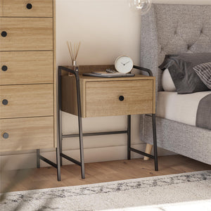 Bushwick Nightstand with Drawer - Natural