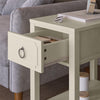 Her Majesty Narrow Side Table, White - White