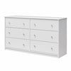 Ellwyn 6 Drawer Wide Dresser - White