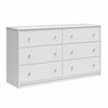 Ellwyn 6 Drawer Wide Dresser - White