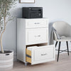 Kendall 24" 3 Drawer Base Cabinet, White - White