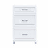 Kendall 24" 3 Drawer Base Cabinet, White - White