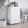 Kendall 24" 3 Drawer Base Cabinet, White - White