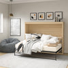 Full Size Daybed Wall Bed - Black Oak