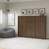 Full Size Daybed Wall Bed, Walnut - Columbia Walnut