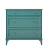 Monticello 2 Drawer Dresser w/ Pull-Out Desk - Emerald Green