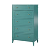 Monticello Tall 5 Drawer Dresser - Emerald Green