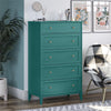 Monticello Tall 5 Drawer Dresser - Emerald Green