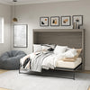 Full Size Daybed Wall Bed, Gray Oak - Gray Oak