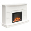 Barrow Creek Mantel with Fireplace TV Console for TVs up to 60" - White
